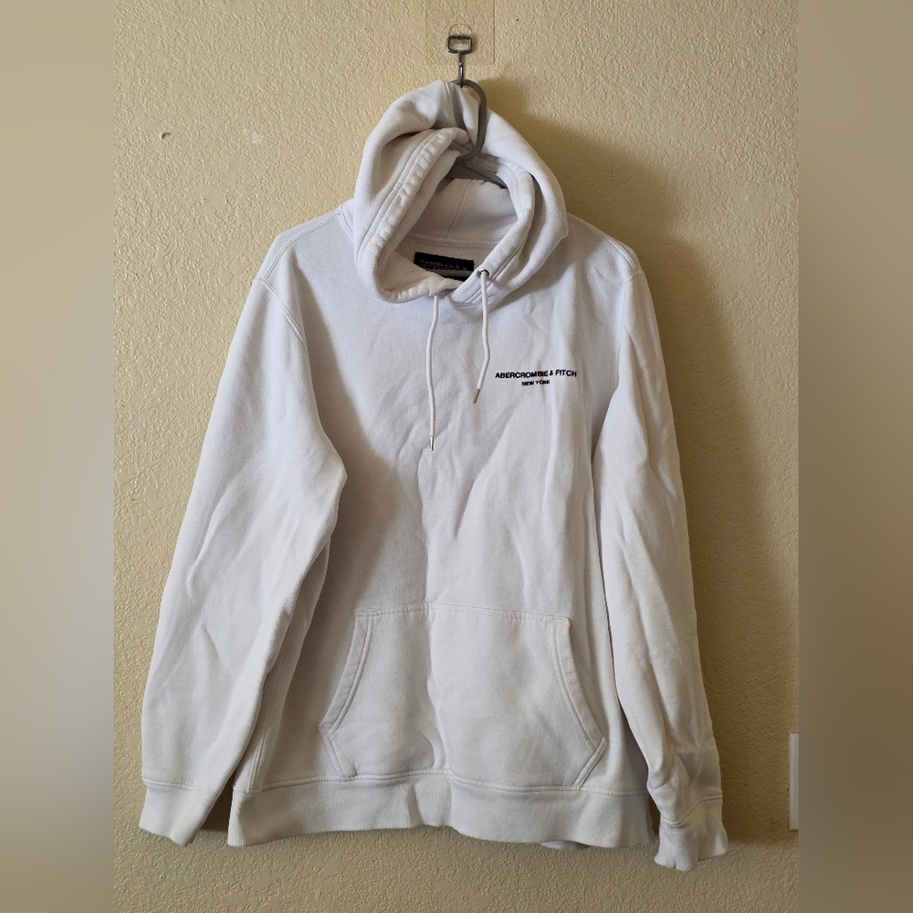 Abercrombie & Fitch White Hoodie Size XL.